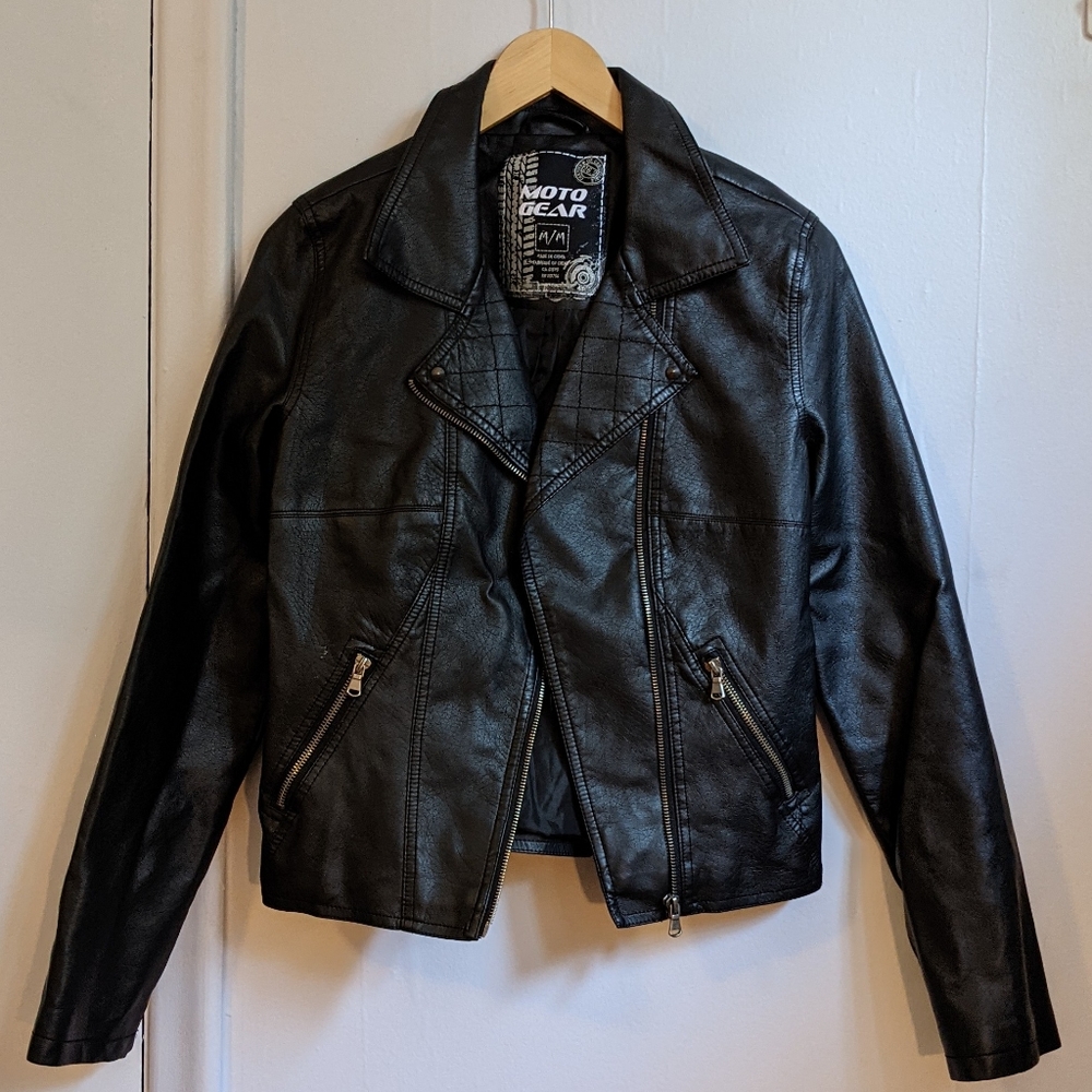 Moto Gear (faux) leather jacket
